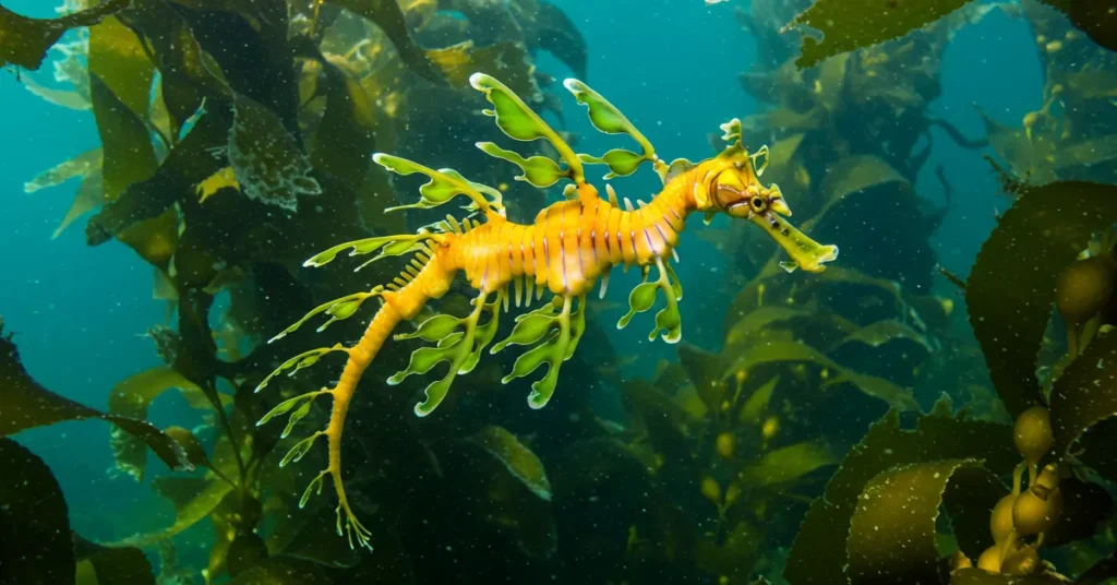 dragão-marinho-folhado-Phycodurus-eques