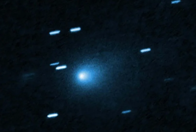 magem do cometa 3I/ATLAS feita pelo Hubble em 21 de julho de 2025