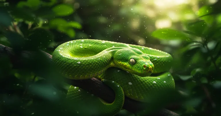 sonhar com cobra verde