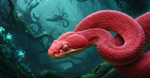 sonhar com cobra vermelha